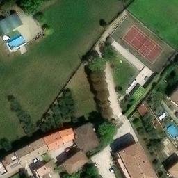 Grass Volleyball Court — aerial view