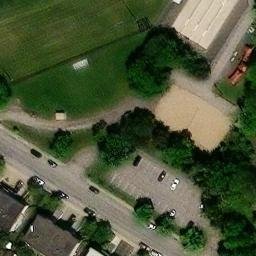 Saint-Léonard Beach Volleyball Court #1 — aerial view