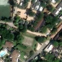 Sand Volleyball Court — aerial view