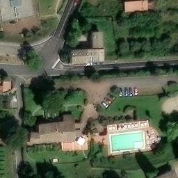 Sand Volleyball Court — aerial view