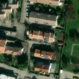 Grass Volleyball Court — aerial view