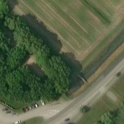Sand Volleyball Court — aerial view