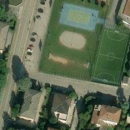 Sand Volleyball Court — aerial view