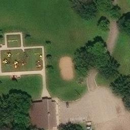 Sand Volleyball Court in Saint Cloud, MN — aerial view