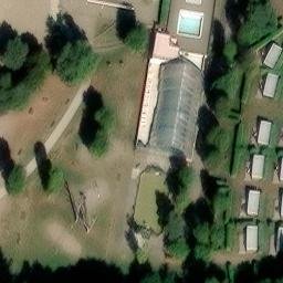 Sand Volleyball Court — aerial view