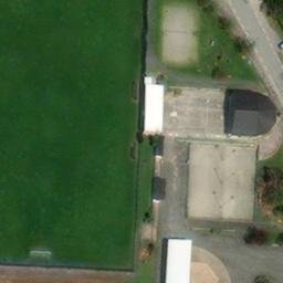 Sand Volleyball Court — aerial view