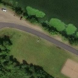 Luck Beach Volleyball Court — aerial view