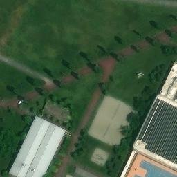 Sand Volleyball Court — aerial view