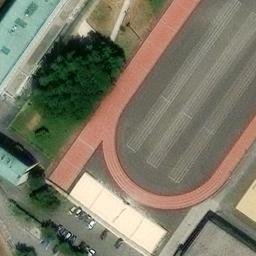 Sand Volleyball Court — aerial view