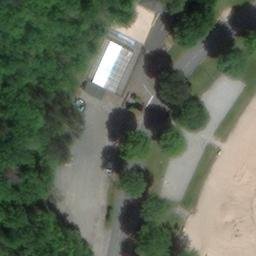 Sand Volleyball Court — aerial view