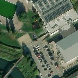 Sand Volleyball Court — aerial view
