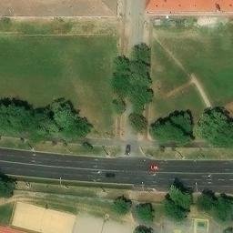 Sand Volleyball Court — aerial view