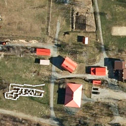 Roxton Beach Volleyball Court — aerial view