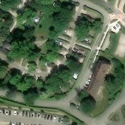 Sand Volleyball Court — aerial view