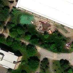 Ahuntsic-Cartierville Beach Volleyball Court #5 — aerial view