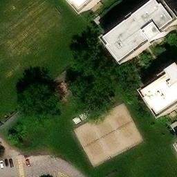 Ahuntsic-Cartierville Beach Volleyball Court #4 — aerial view