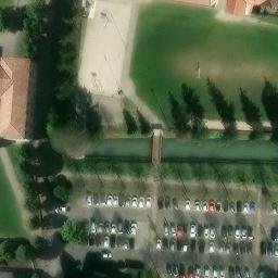 Sand Volleyball Court — aerial view