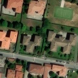 Volleyball Court near Inzago — aerial view