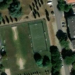 Sand Volleyball Court — aerial view