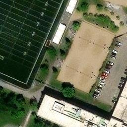 Ahuntsic-Cartierville Beach Volleyball Court #2 — aerial view