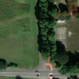 Volleyball Court near Cormano — aerial view