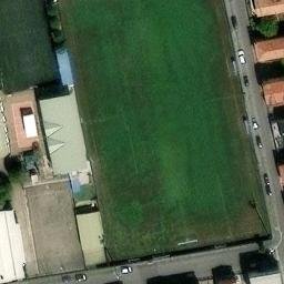 Sand Volleyball Court — aerial view