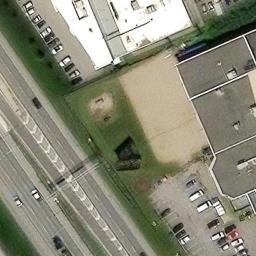 Chomedey Beach Volleyball Court — aerial view
