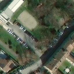 Sand Volleyball Court — aerial view