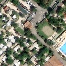 Sand Volleyball Court — aerial view