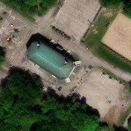 Le Plateau-Mont-Royal Beach Volleyball Court #8 — aerial view