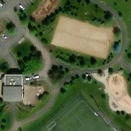 Saint-Bruno-de-Montarville Beach Volleyball Court #1 — aerial view