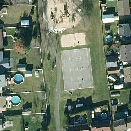 Angers Beach Volleyball Court — aerial view