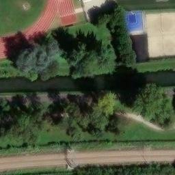 Sand Volleyball Court — aerial view