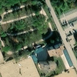 Sand Volleyball Court — aerial view