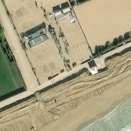 Sand Volleyball Court — aerial view