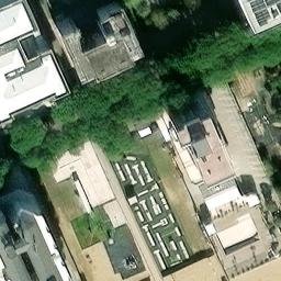 Sand Volleyball Court — aerial view