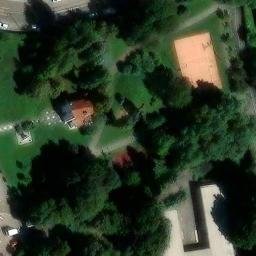 Grass Volleyball Court — aerial view