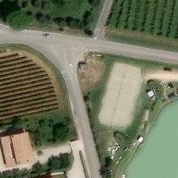 Sand Volleyball Court — aerial view