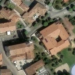Sand Volleyball Court — aerial view