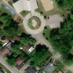 Pierrefonds-Roxboro Beach Volleyball Court #4 — aerial view