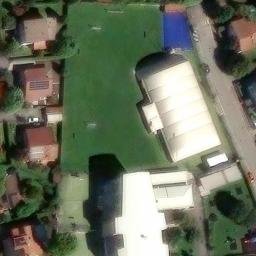 Volleyball Court near Segrate — aerial view