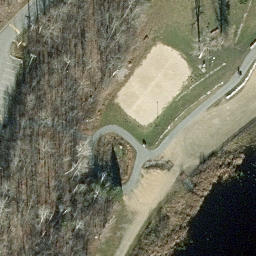 Gatineau Beach Volleyball Court #4 — aerial view
