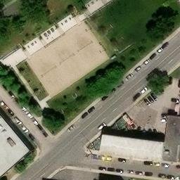 Saint Patrick Square Volleyball Courts — aerial view