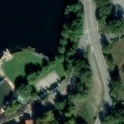 Sand Volleyball Court — aerial view
