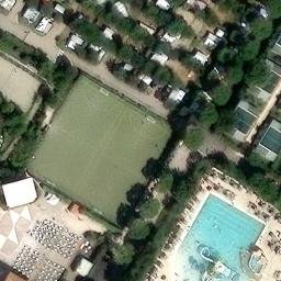 Sand Volleyball Court — aerial view