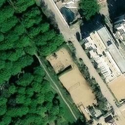 Sand Volleyball Court — aerial view