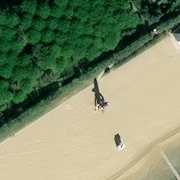 Sand Volleyball Court — aerial view