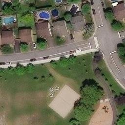 Saint-Hubert Beach Volleyball Court #1 — aerial view