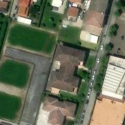 Volleyball Court near Santa Maria di Sala — aerial view
