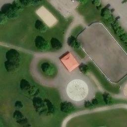 Orléans Beach Volleyball Court #10 — aerial view